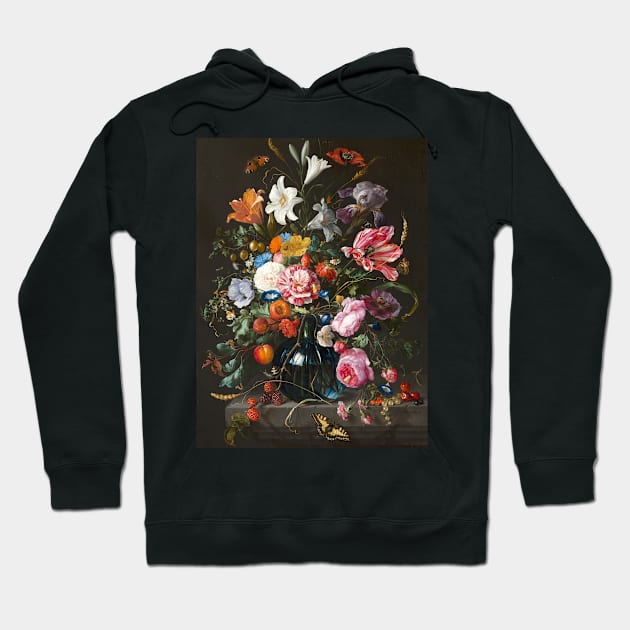 Vase of Flowers by Jan Davidsz. de Heem Hoodie by Amanda1775